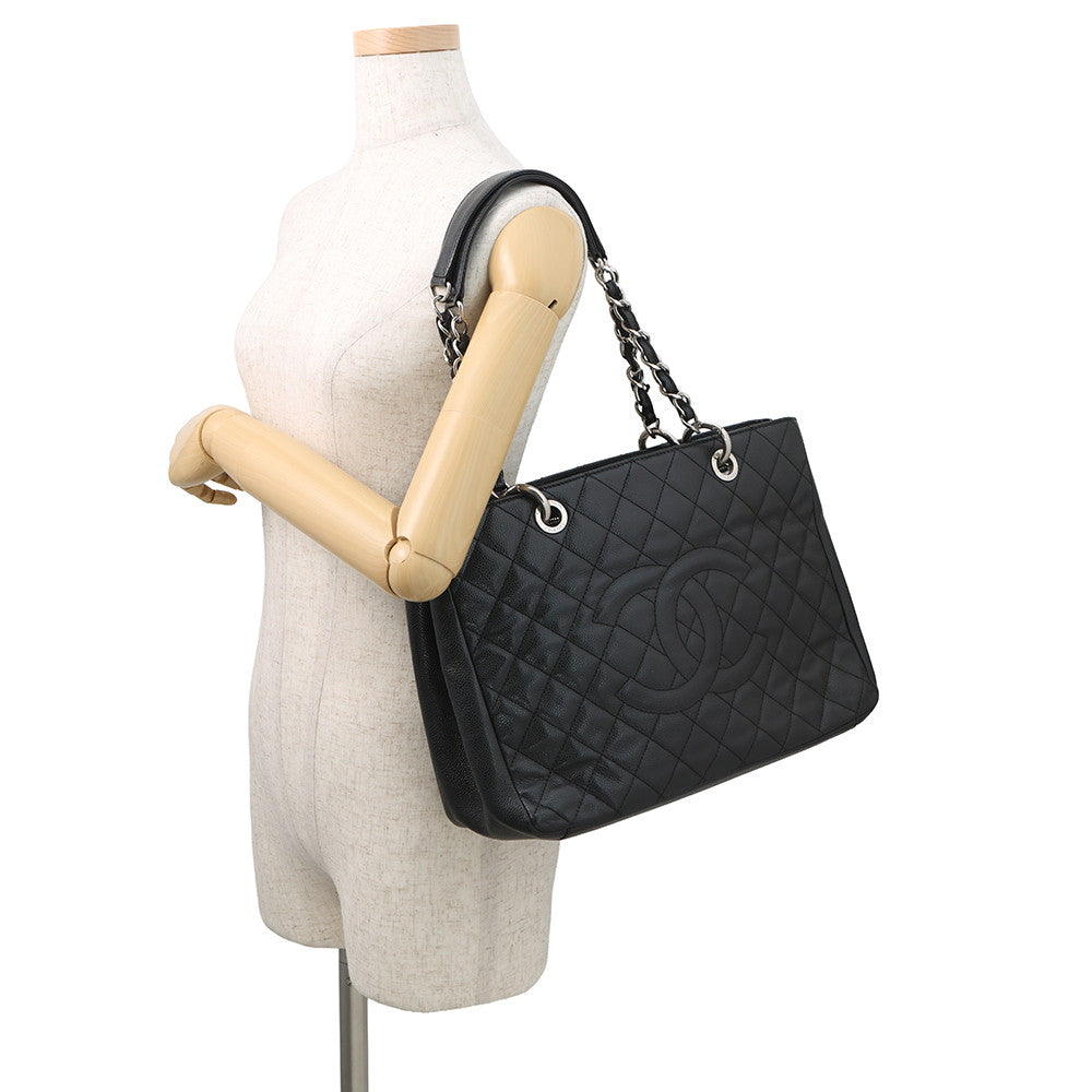 CHANEL GST Chain Tote Bag BlackA50995 Caviar Leather