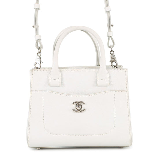 CHANEL Neo Executive 2WAY Handbag WhiteA69929 Leather Size Small