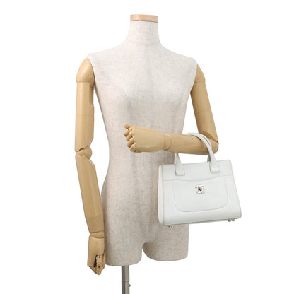 CHANEL Neo Executive 2WAY Handbag WhiteA69929 Leather Size Small