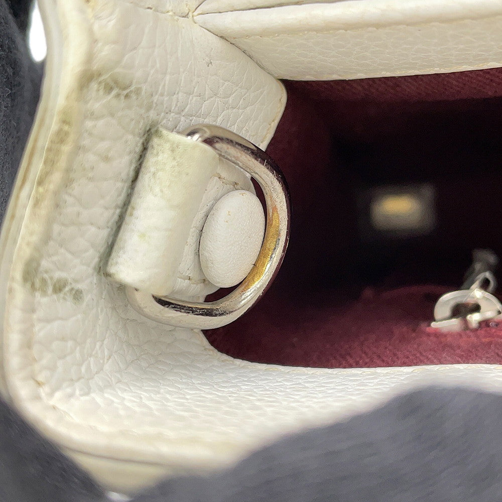 CHANEL Neo Executive 2WAY Handbag WhiteA69929 Leather Size Small