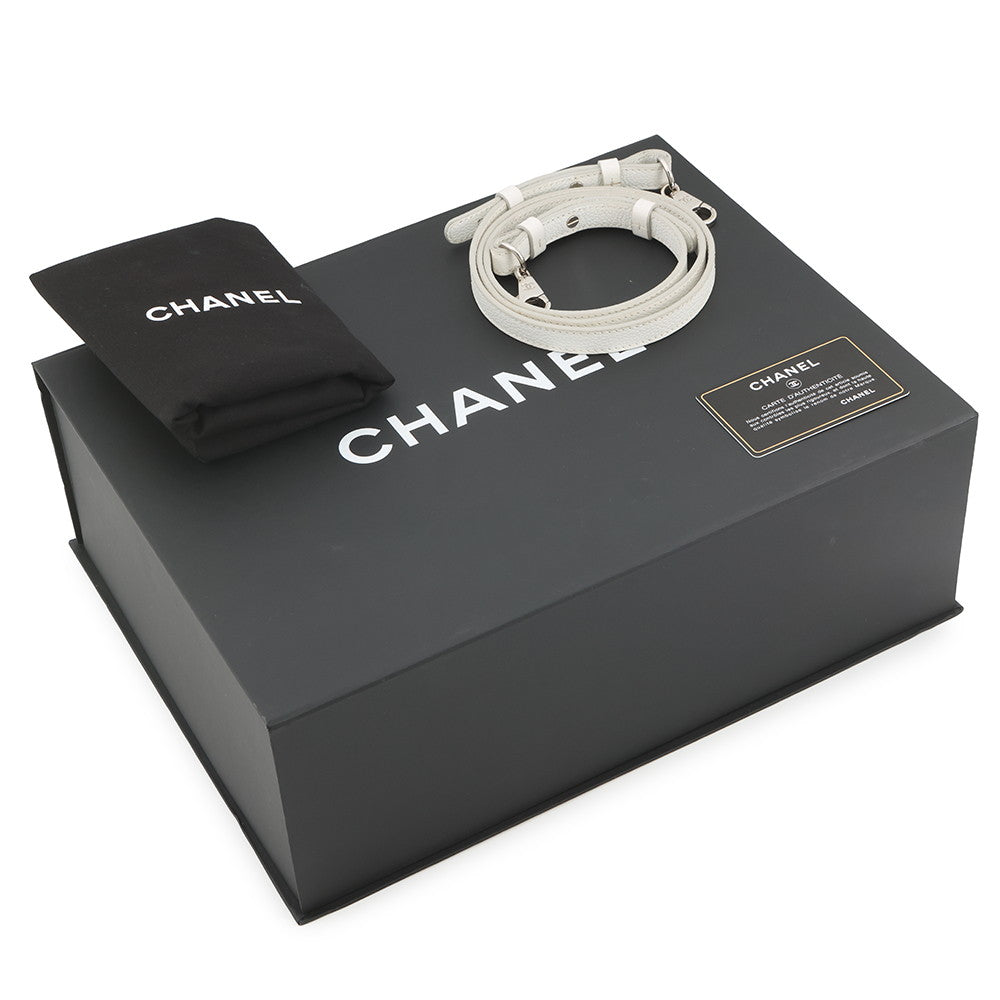 CHANEL Neo Executive 2WAY Handbag WhiteA69929 Leather Size Small