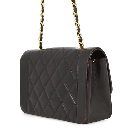 CHANEL Diana ChainShoulder Bag BlackA01164 Lambskin Size 22