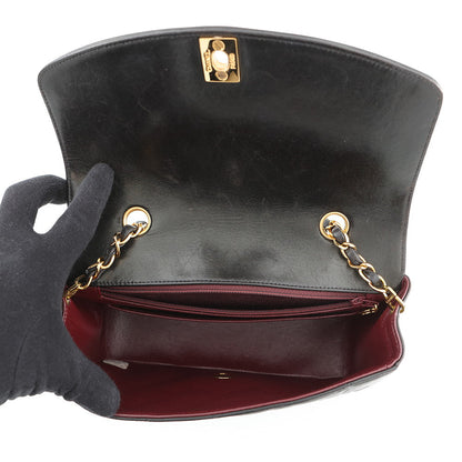 CHANEL Diana ChainShoulder Bag BlackA01164 Lambskin Size 22