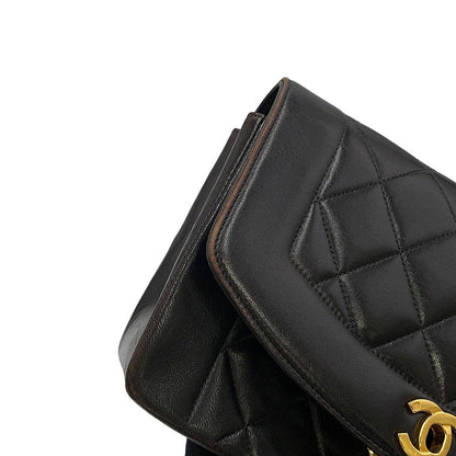 CHANEL Diana ChainShoulder Bag BlackA01164 Lambskin Size 22