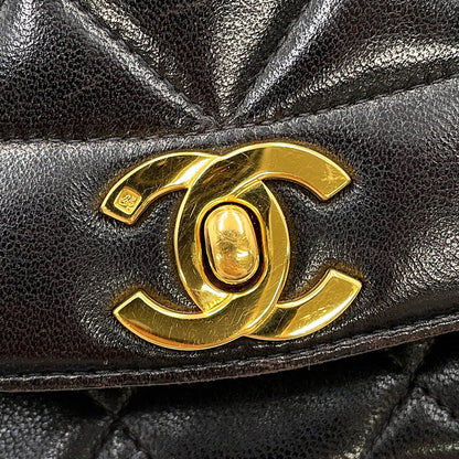CHANEL Diana ChainShoulder Bag BlackA01164 Lambskin Size 22