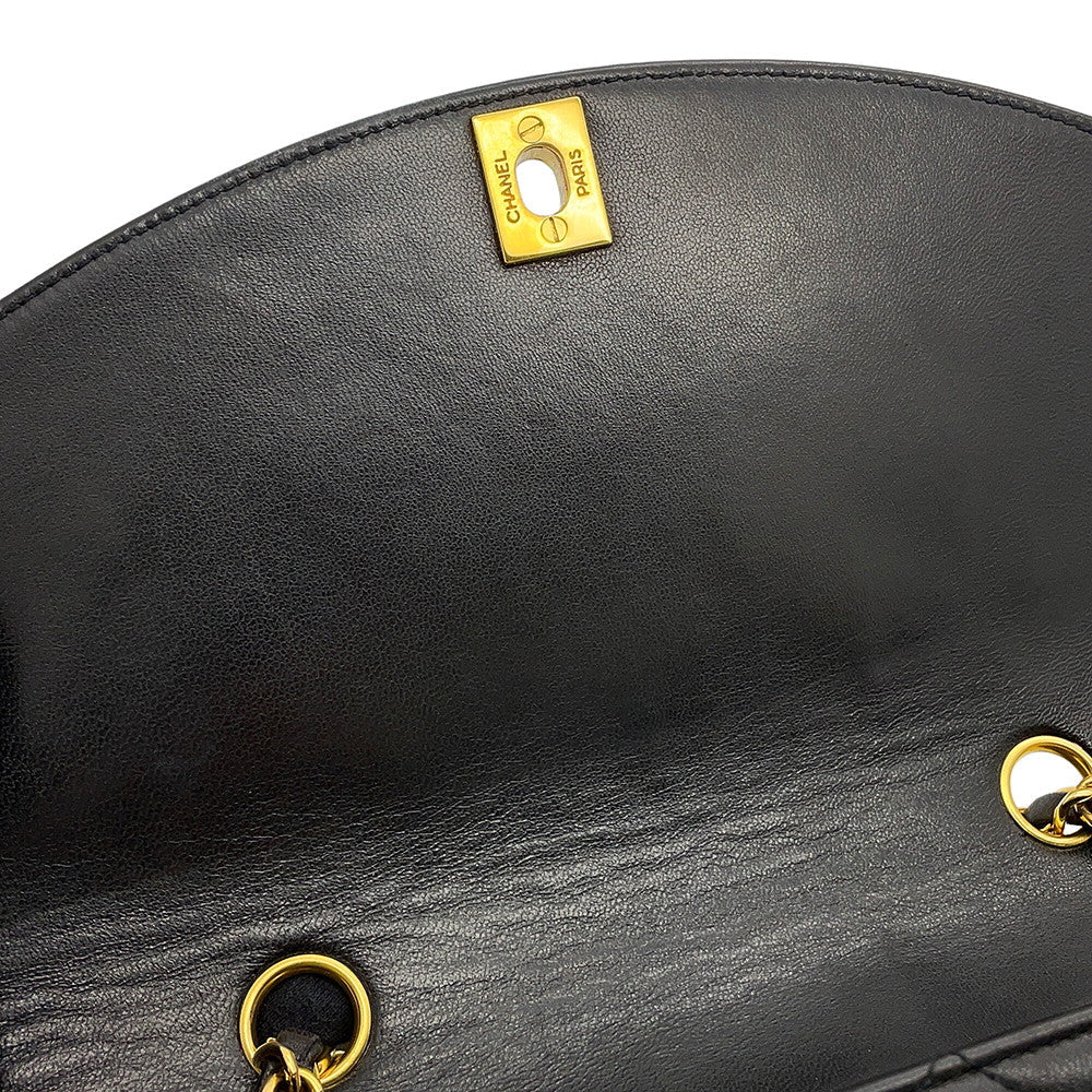 CHANEL Diana ChainShoulder Bag BlackA01164 Lambskin Size 22