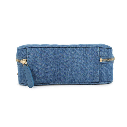 CHANEL Matelasse Pearl Crush Camera Bag Chainshoulder Bag BlueAP2463 Denim