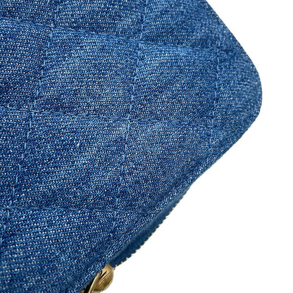 CHANEL Matelasse Pearl Crush Camera Bag Chainshoulder Bag BlueAP2463 Denim