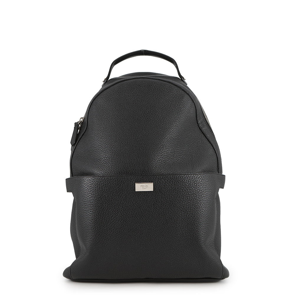FENDI Backpack Black7VZ053 Leather