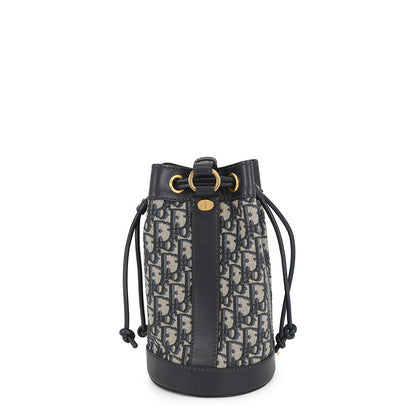 Dior Oblique Backpack Navy/BeigeM3350UTZQ Canvas Leather Size Small