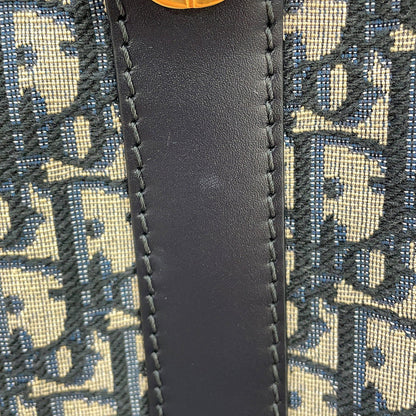 Dior Oblique Backpack Navy/BeigeM3350UTZQ Canvas Leather Size Small
