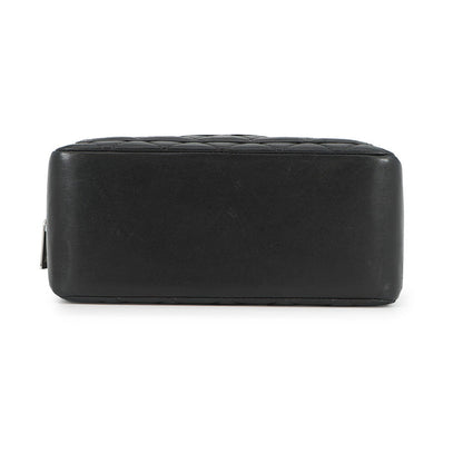 CHANEL Matelasse Handbag Black Lambskin