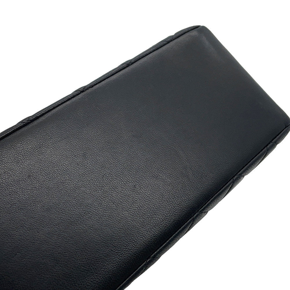 CHANEL Matelasse Handbag Black Lambskin
