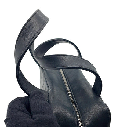 CHANEL Matelasse Handbag Black Lambskin