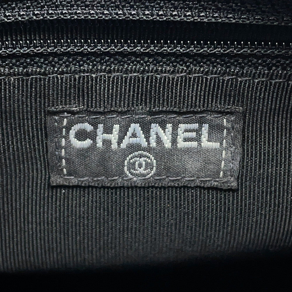 CHANEL Matelasse Handbag Black Lambskin