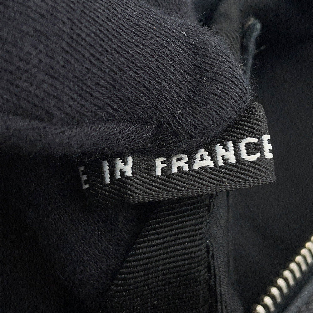 CHANEL Matelasse Handbag Black Lambskin
