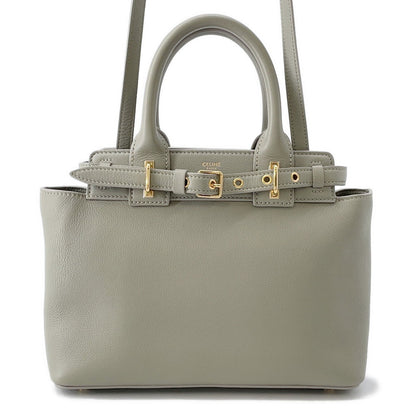 CELINE Teen Conti Bag Green Clay114543 Leather
