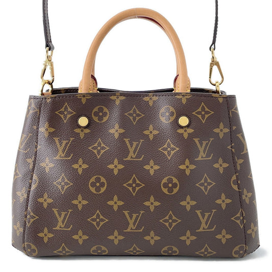 LOUIS VUITTON Montaigne BordeauxM41055 Monogram Size BB