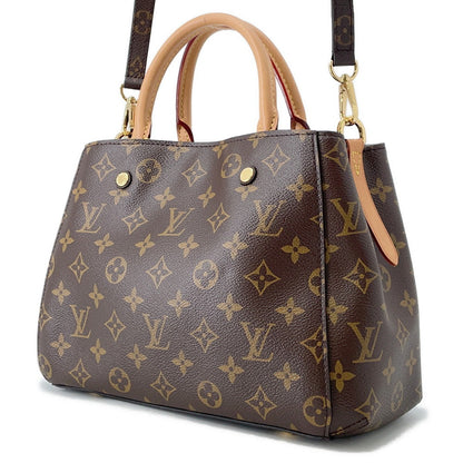LOUIS VUITTON Montaigne BordeauxM41055 Monogram Size BB