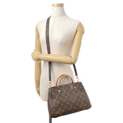 LOUIS VUITTON Montaigne BordeauxM41055 Monogram Size BB