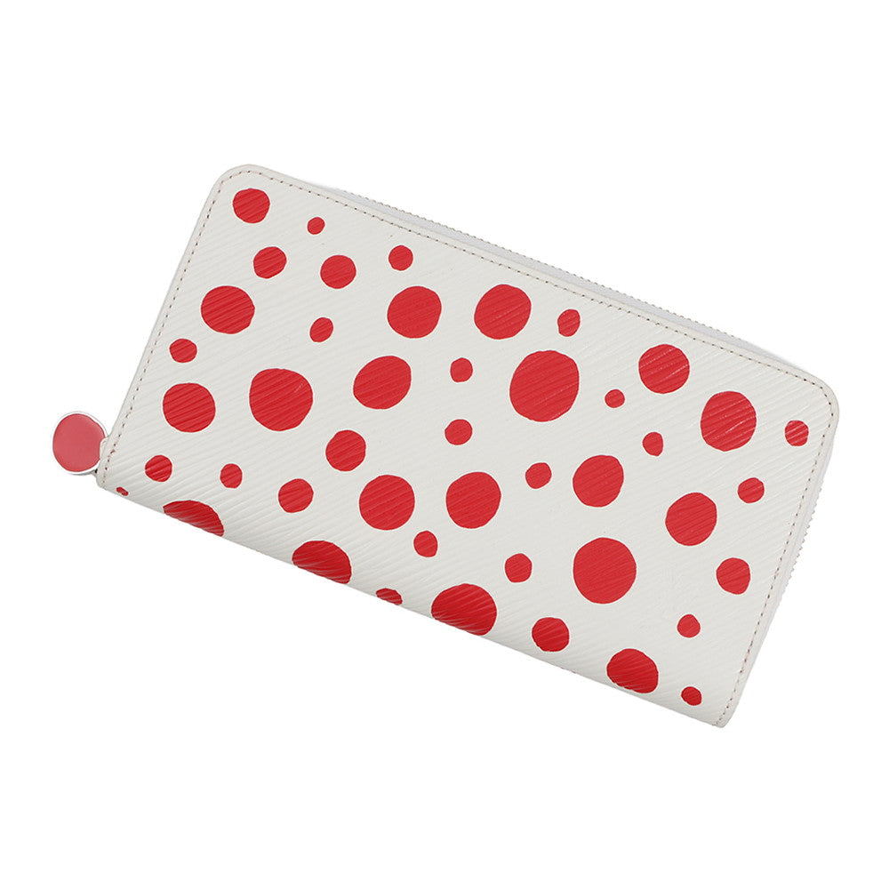 LOUIS VUITTON LVxYK Zippy Wallet Red/WhiteM81961 Epi Leather/Infinity Dot