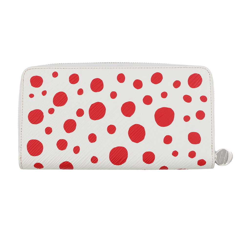 LOUIS VUITTON LVxYK Zippy Wallet Red/WhiteM81961 Epi Leather/Infinity Dot