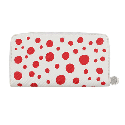 LOUIS VUITTON LVxYK Zippy Wallet Red/WhiteM81961 Epi Leather/Infinity Dot