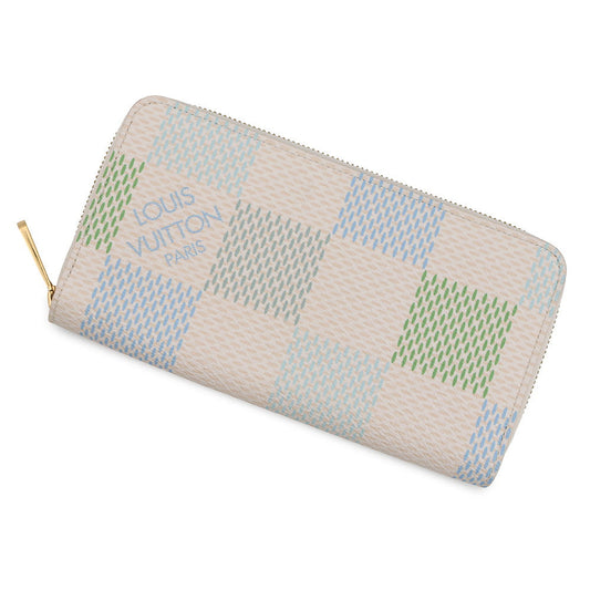 LOUIS VUITTON Zippy wallet Pistachio GreenN40748 Damier Licious