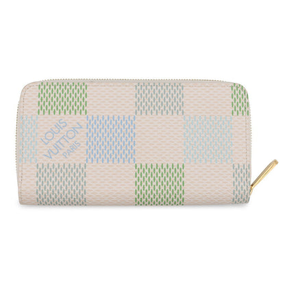 LOUIS VUITTON Zippy wallet Pistachio GreenN40748 Damier Licious
