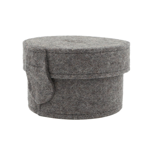 HERMES Sugar box Gray Felt