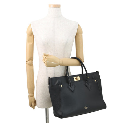 LOUIS VUITTON On My Side NoirM22225 Calf Leather Monogram Mahina Size GM