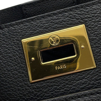 LOUIS VUITTON On My Side NoirM22225 Calf Leather Monogram Mahina Size GM