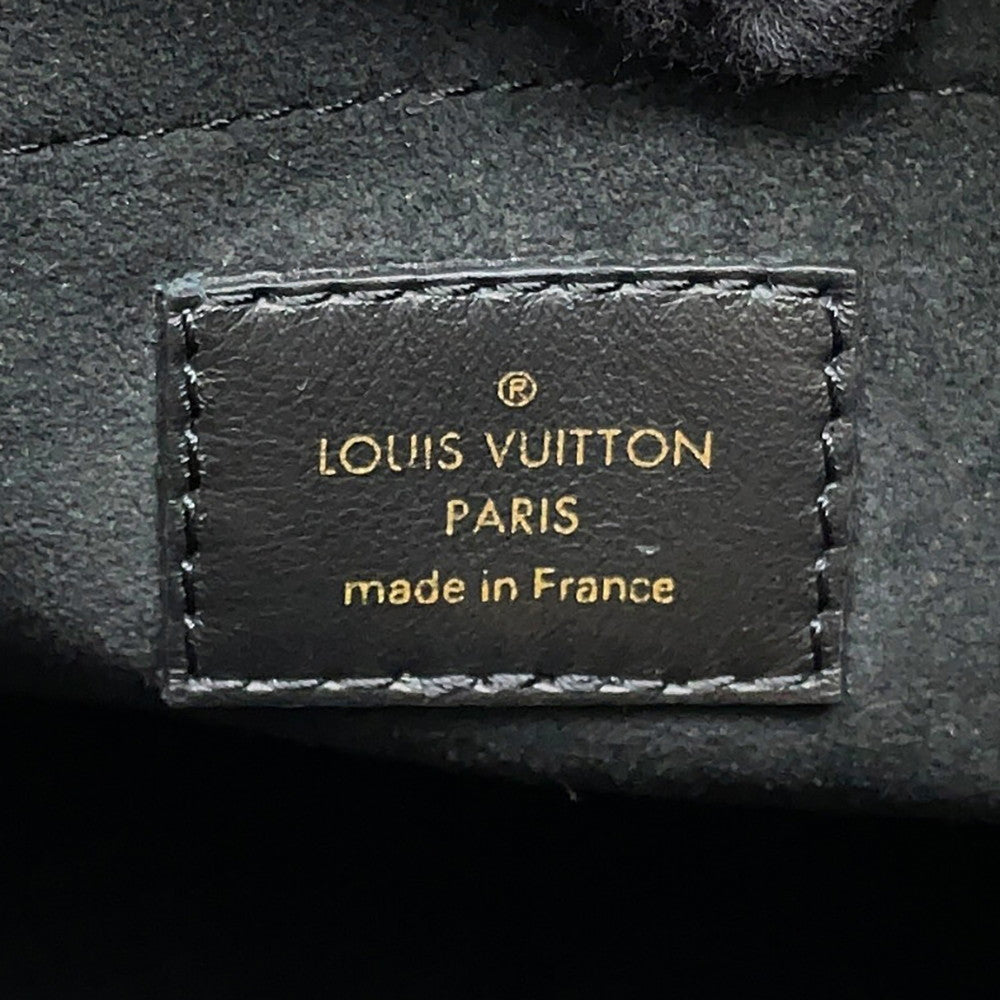 LOUIS VUITTON On My Side NoirM22225 Calf Leather Monogram Mahina Size GM
