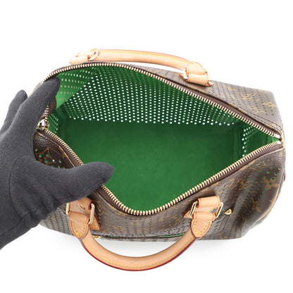 LOUIS VUITTON Speedy GreenM95181 Monogram Perfo Size 30