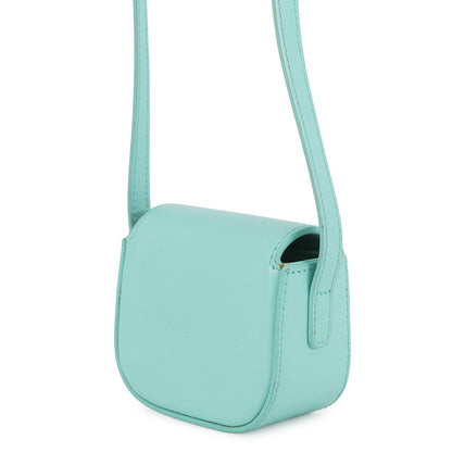 CELINE Triomphe AirPodsCase Shoulder Bag Blue10L013DPV Shiny Calf Leather Size Mini