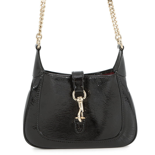 GUCCI Jackie ChainShoulder Black782889 Patent Leather Size Mini