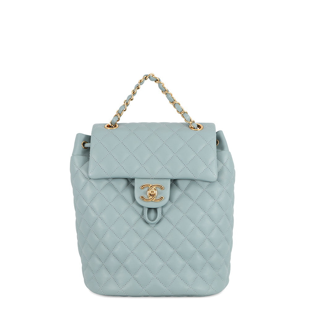 CHANEL Matelasse Backpack Light BlueA69964 Lambskin