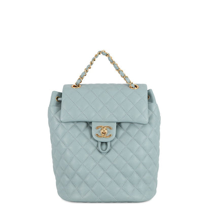 CHANEL Matelasse Backpack Light BlueA69964 Lambskin