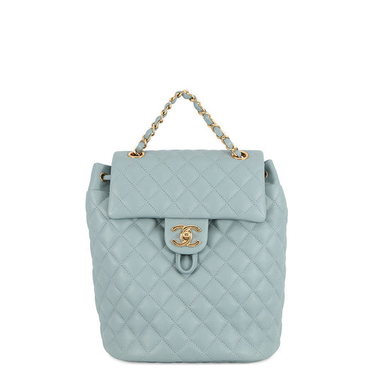 CHANEL Matelasse Backpack Light BlueA69964 Lambskin