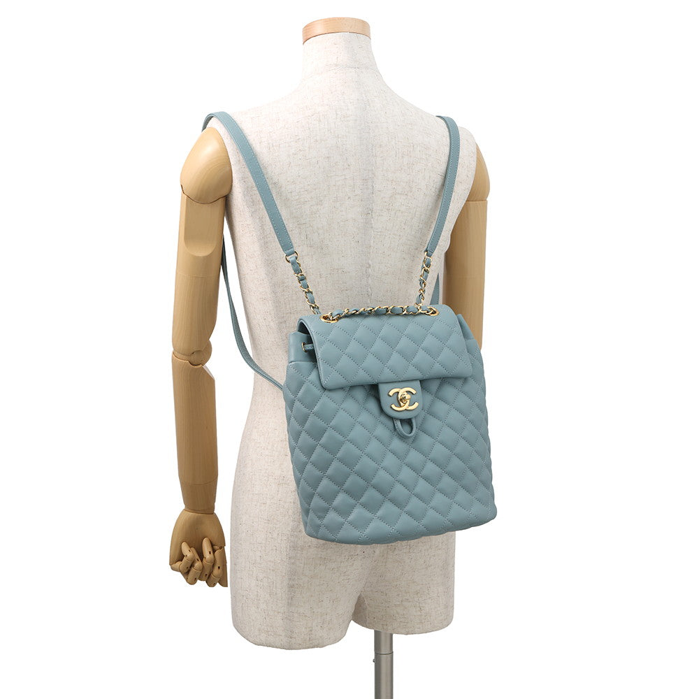 CHANEL Matelasse Backpack Light BlueA69964 Lambskin