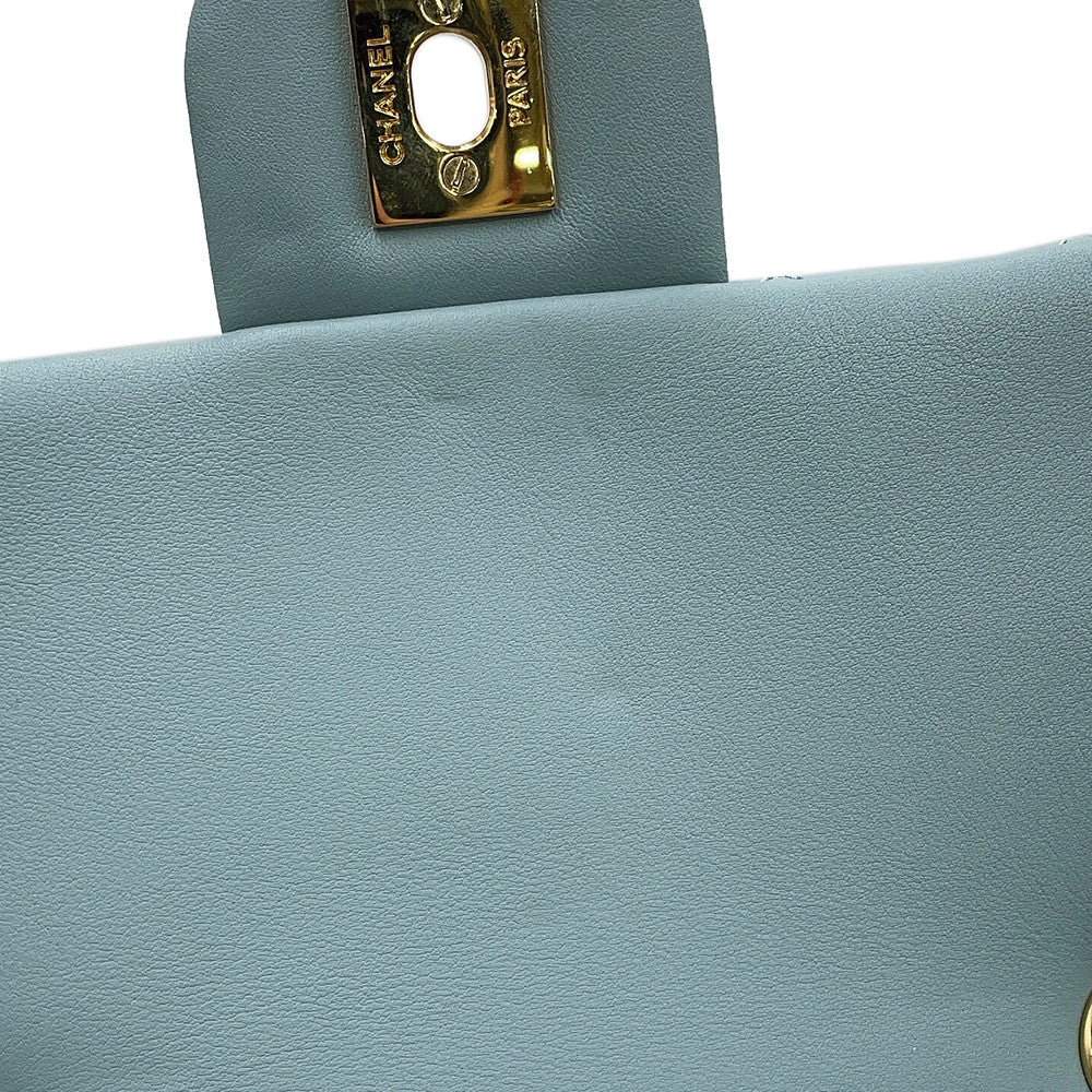 CHANEL Matelasse Backpack Light BlueA69964 Lambskin