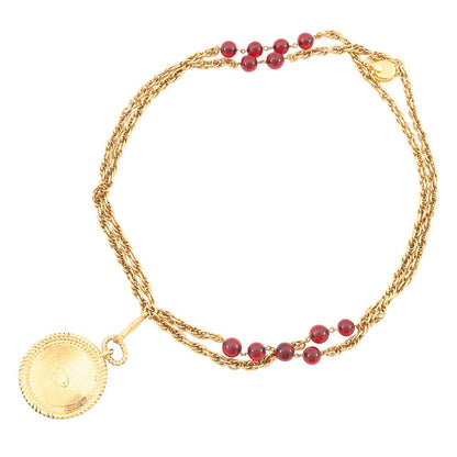 CHANEL Gripoa Double Necklace Gold Gold Plated