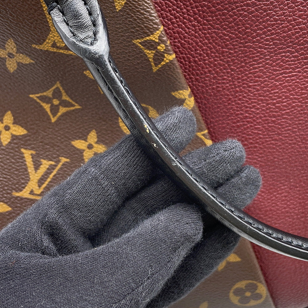 LOUIS VUITTON V Tote BordeauxM43949 Monogram Size MM