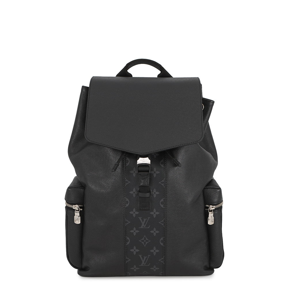 LOUIS VUITTON Backpack NoirM30417 Taigarama Monogram Eclipse
