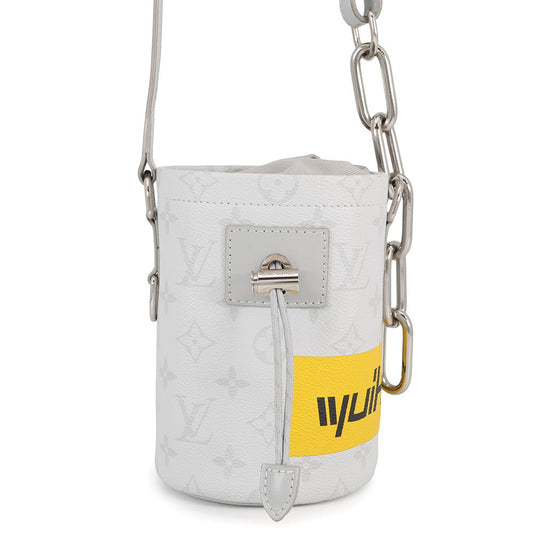 LOUIS VUITTON Chalk Nano Bag GrayM44631 WhiteMonogram