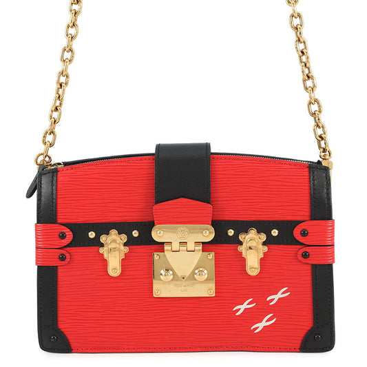 LOUIS VUITTON Trunk Clutch RedM51697 Epi Leather