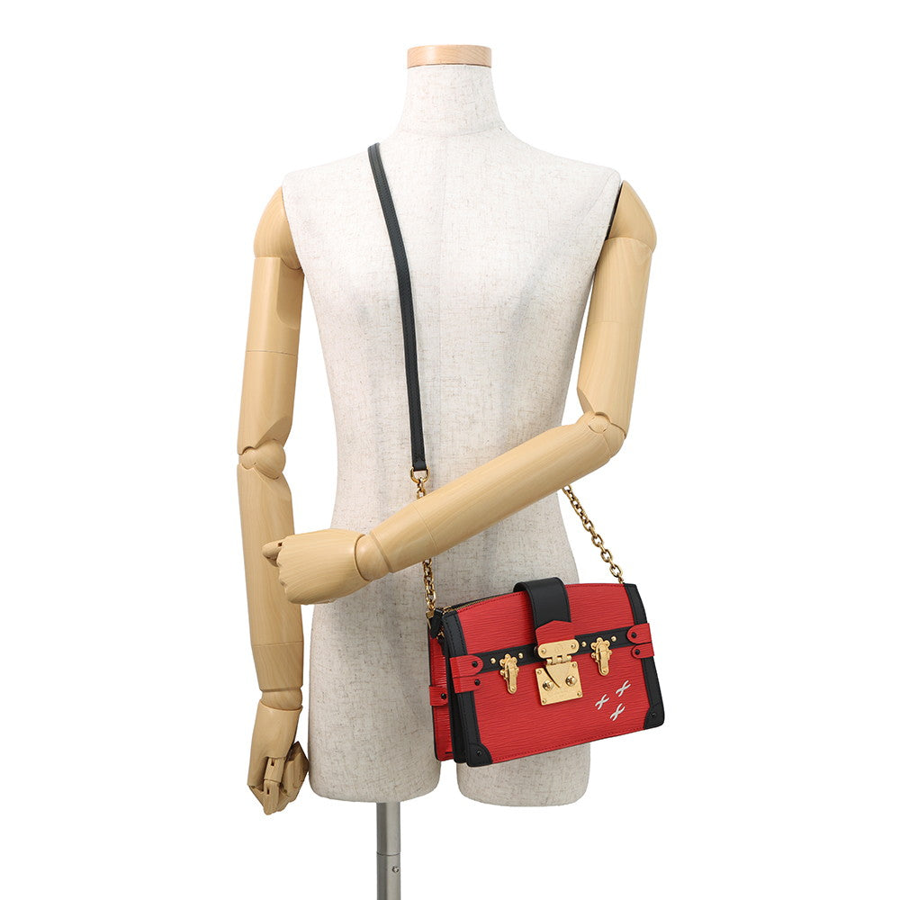 LOUIS VUITTON Trunk Clutch RedM51697 Epi Leather