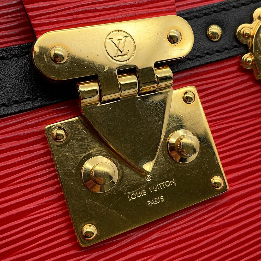 LOUIS VUITTON Trunk Clutch RedM51697 Epi Leather