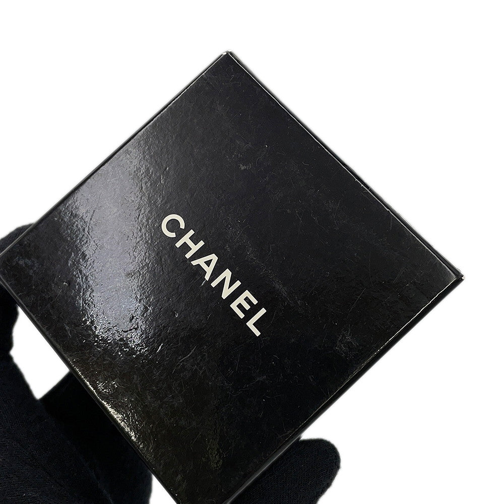 CHANEL Straw Hat Motif Earrings Gold Gold Plated