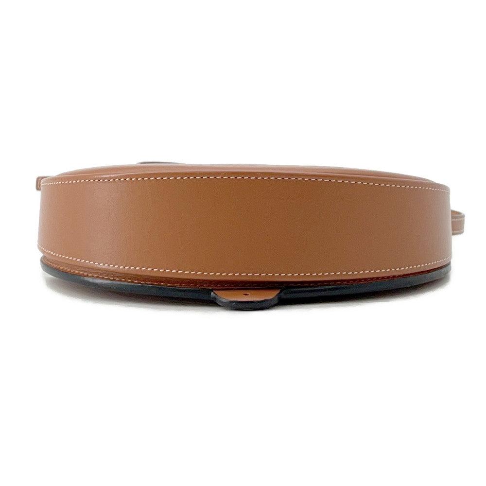 LOEWE Anagram Heel Bag Shoulder Bag Tan Leather